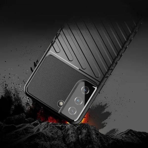 MG Thunder silikónový kryt na Samsung Galaxy S23 Plus, čierny