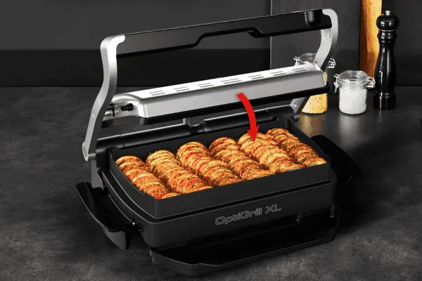 Elektrický gril Tefal Optigrill+ & Bake XL GC724D12 Čierna/Nerezová