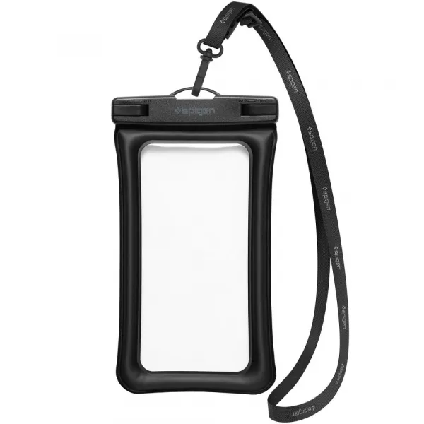 Spigen A621 vodotesná taška na mobil, čierna