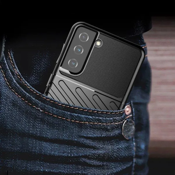MG Thunder silikónový kryt na Samsung Galaxy S23 Plus, čierny