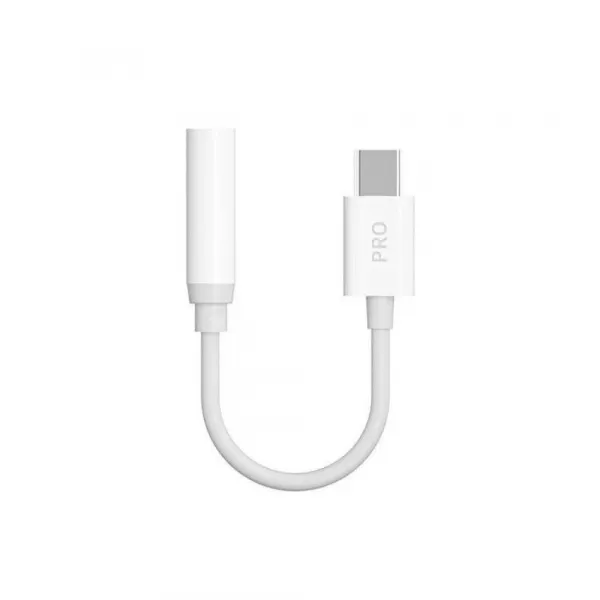 Dudao L16CPro adaptér USB-C / 3.5mm mini jack, biely (L16CPro white)