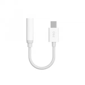 Dudao L16CPro adaptér USB-C / 3.5mm mini jack, biely (L16CPro white)