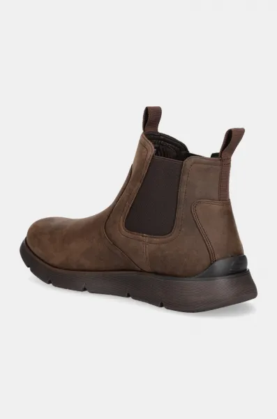 Nubukové chelsea čižmy Skechers AUGUSTINO PAULO hnedá farba, 205227