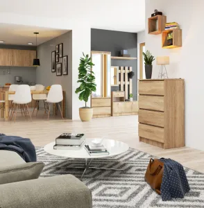 Ak furniture Komoda Kuba 60 cm dub sonoma