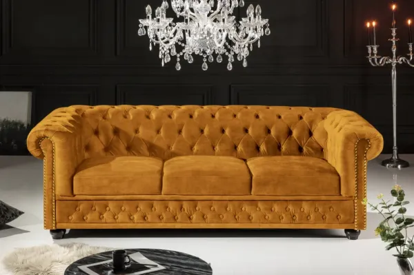 Chesterfield pohovka 3-miestna MIDAS Dekorhome