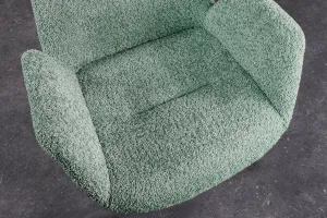 Otočné jedálenské kreslo 2 ks SUTO bouclé Dekorhome