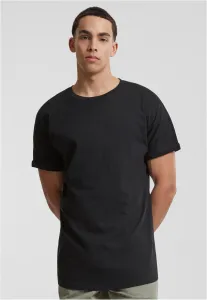 Men's T-shirts Pre-Pack Long Shaped Turnup 2-Pack black