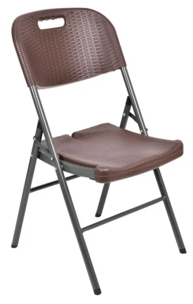 Rozkladacia stolička RATTAN hnedá