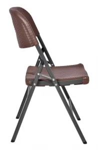 Rozkladacia stolička RATTAN hnedá