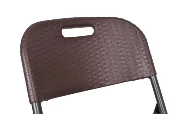 Rozkladacia stolička RATTAN hnedá