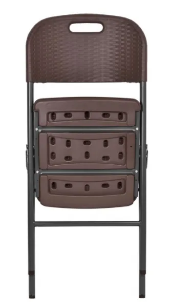 Rozkladacia stolička RATTAN hnedá