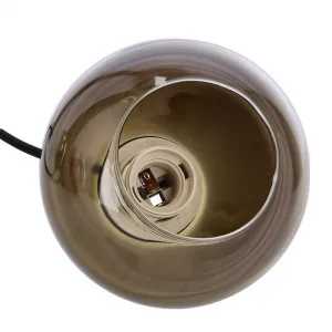 Závesná lampa Nubia čierna 3x60W E27 zlaté tienidlo