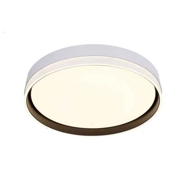 Stropná lampa Florida, biela+čierna, 24W LED, 39 cm, biele tienidlo