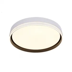 Stropná lampa Florida, biela+čierna, 24W LED, 39 cm, biele tienidlo