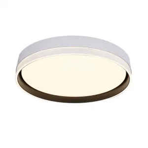 Stropná lampa Florida, biela+čierna, 24W LED, 39 cm, biele tienidlo