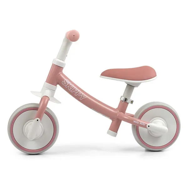 Detské odrážadlo kolo Milly Mally Skippy pink