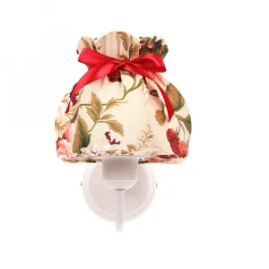 Nástenná lampa ROZANO biela 1x40W E27 kvetinové tienidlo