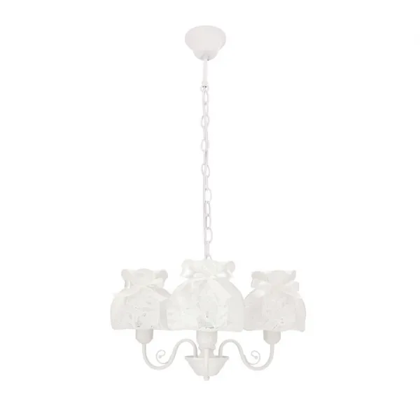 Závesná lampa ROSSINI biela 3x40W E27 biele tienidlo