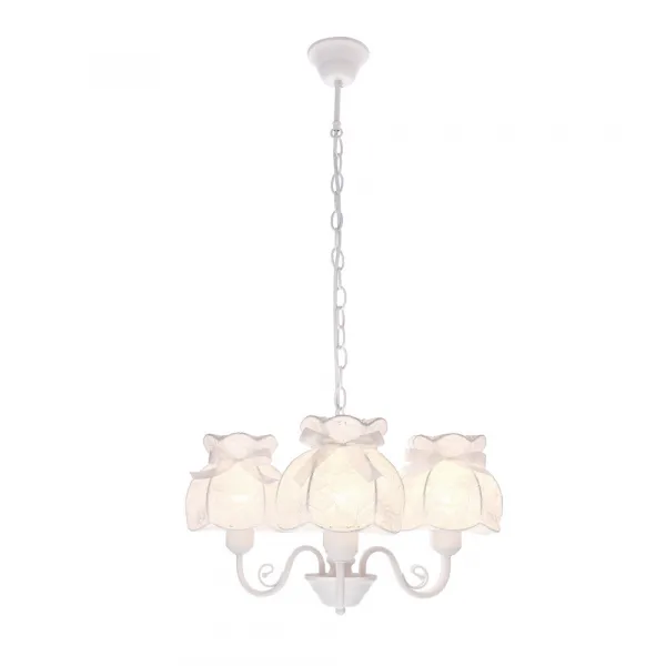 Závesná lampa ROSSINI biela 3x40W E27 biele tienidlo