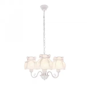Závesná lampa ROSSINI biela 3x40W E27 biele tienidlo
