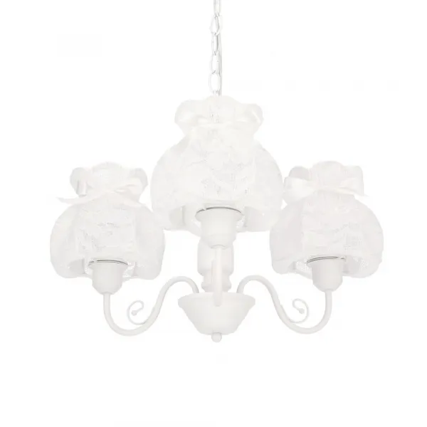 Závesná lampa ROSSINI biela 3x40W E27 biele tienidlo