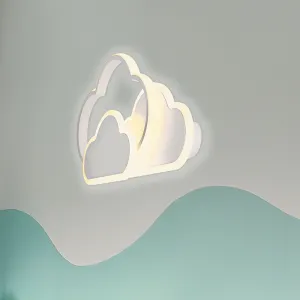 LED stropné svietidlo Stropné svietidlo Clouds 24W 2800–6500K s diaľkovým ovládaním, biele tienidlo, nastaviteľná farba svetla, detská izba, obývačka