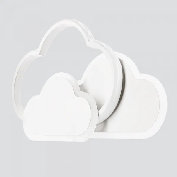 LED stropné svietidlo Stropné svietidlo Clouds 24W 2800–6500K s diaľkovým ovládaním, biele tienidlo, nastaviteľná farba svetla, detská izba, obývačka