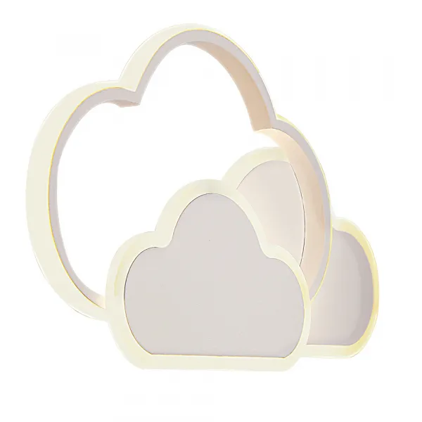 LED stropné svietidlo Stropné svietidlo Clouds 24W 2800–6500K s diaľkovým ovládaním, biele tienidlo, nastaviteľná farba svetla, detská izba, obývačka