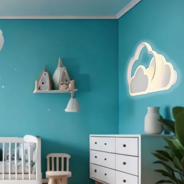 LED stropné svietidlo Stropné svietidlo Clouds 24W 2800–6500K s diaľkovým ovládaním, biele tienidlo, nastaviteľná farba svetla, detská izba, obývačka