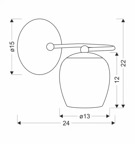 Nástenná lampa Serano patina 1x60W E27 krémové tienidlo