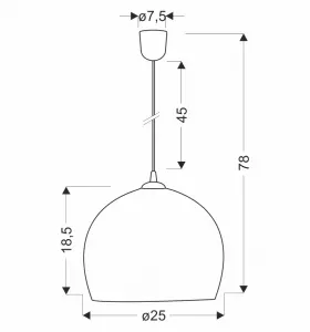 PONTE zlatá závesná lampa 1x40W E27 elegantné tienidlo z maslového skla moderné svietidlo do obývačky, spálne, kuchyne, jedálne