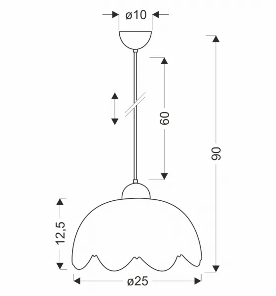 Závesná lampa COLORI chrpa modrá 1x60W E27 s bielym tienidlom, moderné svietidlo do obývačky, spálne, kuchyne, jedálne a interiéru domácnosti.