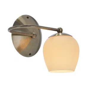 Nástenná lampa Serano patina 1x60W E27 krémové tienidlo
