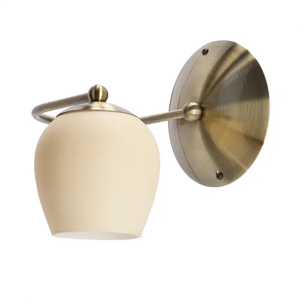 Nástenná lampa Serano patina 1x60W E27 krémové tienidlo