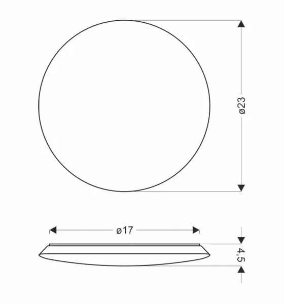Stropné svietidlo Juno 23 12W LED 4000K biele