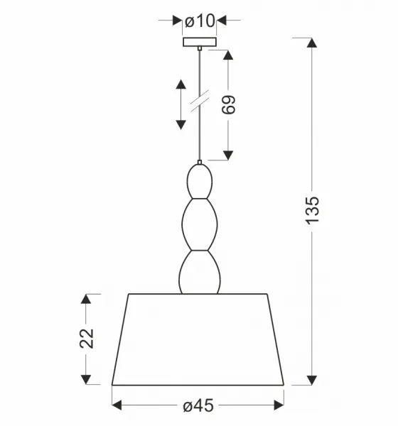 Závesná lampa RAKLI strieborná E27 1x60W s bielym tienidlom, moderná do obývačky, spálne, kuchyne, jedálne, stropné osvetlenie