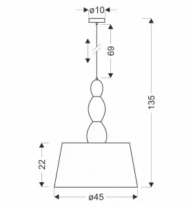 Závesná lampa RAKLI strieborná E27 1x60W s bielym tienidlom, moderná do obývačky, spálne, kuchyne, jedálne, stropné osvetlenie