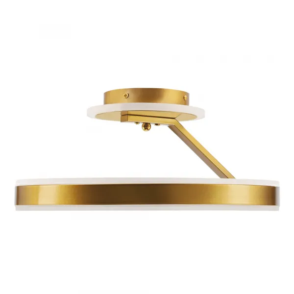 Stropná lampa RINEUS zlatá 20W LED bezfarebné kryštály PRIEMER 40CM