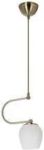 Závesná lampa Serano patina 1x60W E27 biele tienidlo