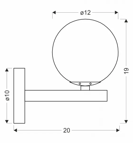 Nástenná lampa Kama čierna+zlatá 1x28 G9 grafitové tienidlo