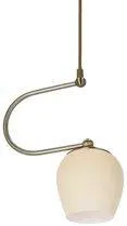 Závesná lampa Serano patinovaná 1x60W E27 krémové tienidlo