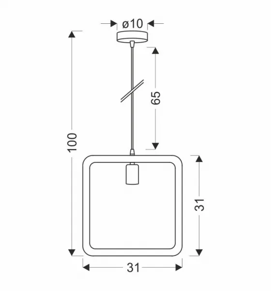 Závesná lampa Quadro čierna+béžová 1x40W E27