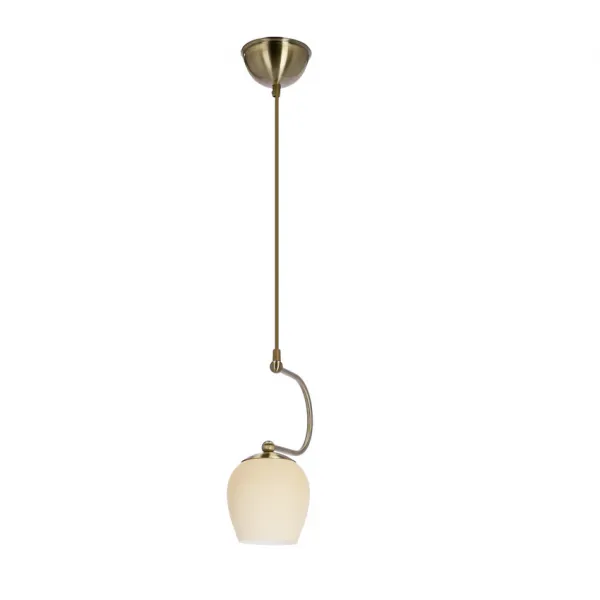 Závesná lampa Serano patinovaná 1x60W E27 krémové tienidlo