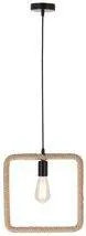 Závesná lampa Quadro čierna+béžová 1x40W E27