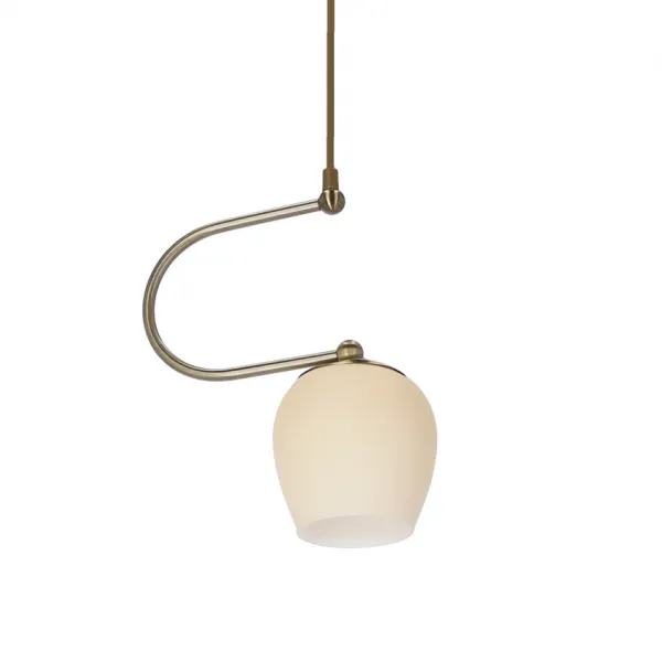 Závesná lampa Serano patinovaná 1x60W E27 krémové tienidlo