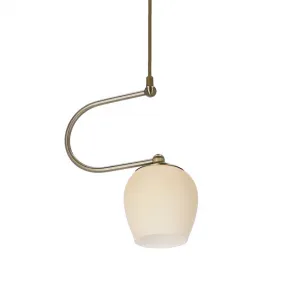 Závesná lampa Serano patinovaná 1x60W E27 krémové tienidlo