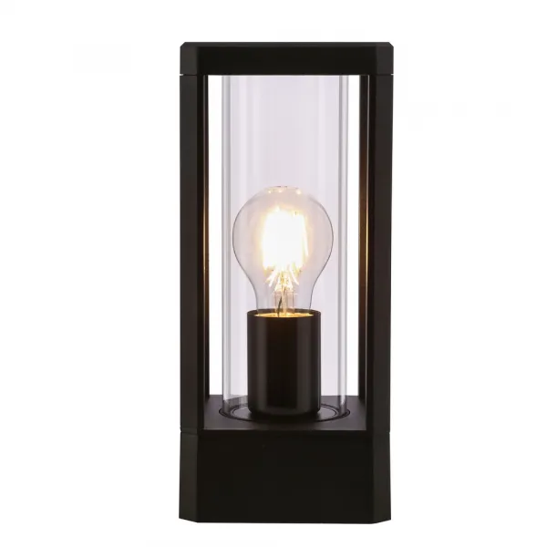 Záhradná lampa CISSUS – čierna kovová stojaca lampa E27 IP54 – moderné vonkajšie osvetlenie