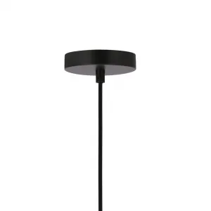 Malá závesná lampa Udin čierna 1x15W GU10 sivé tienidlo