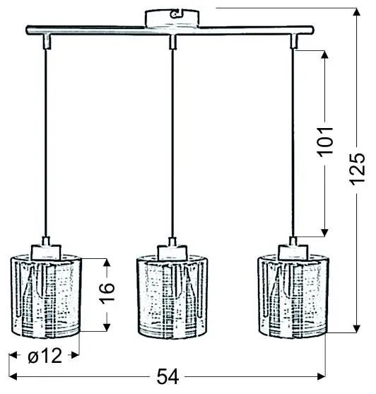 Cox previs 3x60W e27 zlatá