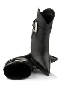 Čižmy Karl Lagerfeld Jeans Kowboy Buckle Mid Boot Black Lthr